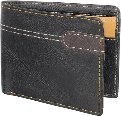 

SAMTROH Men Casual Black Artificial Leather Wallet(6 Card Slots)