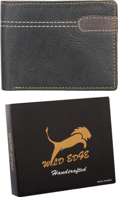 

Wildedge Boys Black Artificial Leather Wallet(8 Card Slots)