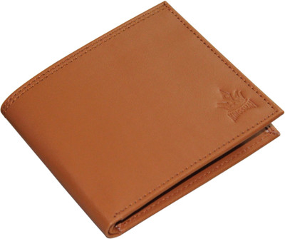 

Kingsman Men Tan Genuine Leather Wallet(10 Card Slots)
