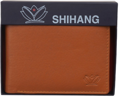 

SHIHANG Men Casual, Formal Tan Genuine Leather Wallet(7 Card Slots)