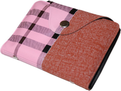 

Kingsman Men Pink, Brown Rubber, Plastic Card Holder(10 Card Slots), Brown;pink