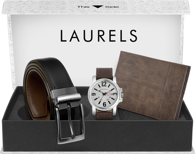 LAURELS Analog Watch(Silver)