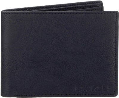 LAURELS Men Black Artificial Leather Wallet(6 Card Slots)