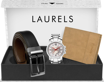 LAURELS Analog Watch(White)
