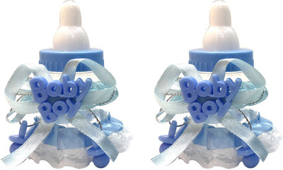 

Funcart Fillable Blue Baby Bottles for Baby Shower Favors (2pcs/pack)