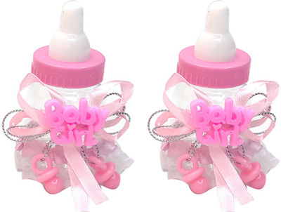 

Funcart Fillable Pink Baby Bottle Favor Containers for Baby Shower (2 pcs/pack)