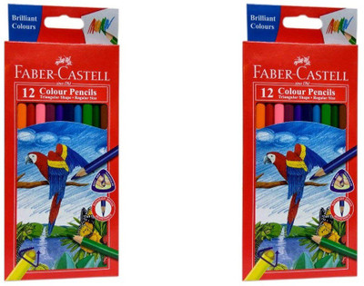 

Faber-Castell 12 colour pencil tringular shape 2 pcs