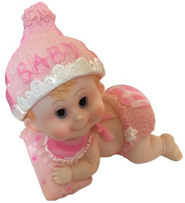 

Funcart Baby Girl ceremic show piece for baby annoucement/baby shower