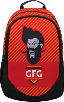 

The Souled Store. GFG: Garjega Gujarat 30 L Laptop Backpack(Red, Black)
