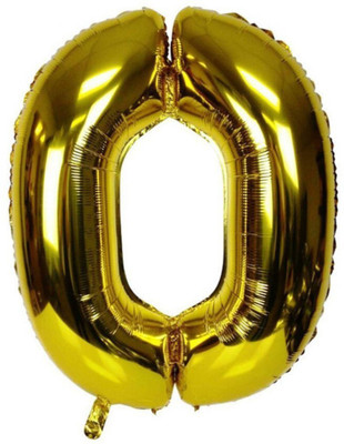 

Smartcraft Solid Number 0 Foil Balloon Gold (30inch) , Birthday Party Supplies , Party Foil Balloon - Large Balloon(Gold, Pack of 1)