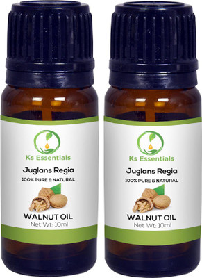 

Ks Essentials 100% Pure Walnut Oil (Juglans regia) Natural & Undiluted(10ml)Each(10 ml)