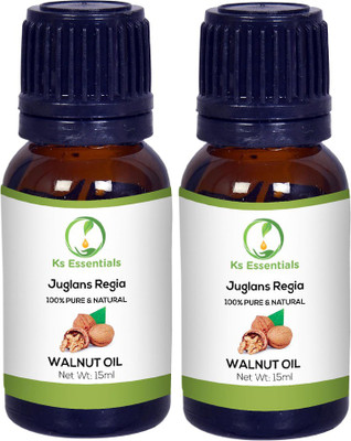 

Ks Essentials 100% Pure Walnut Oil (Juglans regia) Natural & Undiluted(15ml)Each(15 ml)