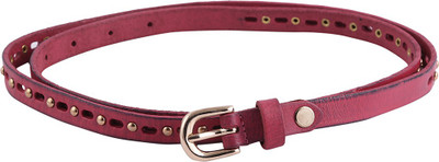 

Go India Store Women Maroon Genuine Leather Belt