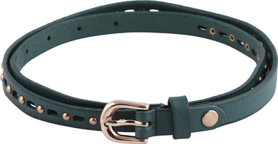 

Go India Store Women Green Genuine Leather Belt