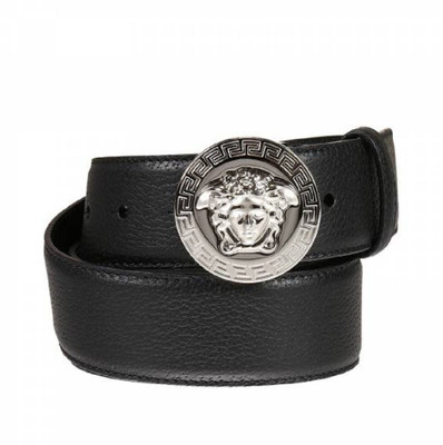 

NIRYAT INTERNATIONAL Men Black Genuine Leather Belt, Black golden