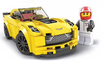 

Akrobo 992 165 pcs Super Racing Car Buliding Blocks DIY Set with 1 Mini Figure(Multicolor)