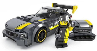 

Akrobo 978 204 pcs Super Racing Car Buliding Blocks DIY Set with 1 Mini Figure(Multicolor)