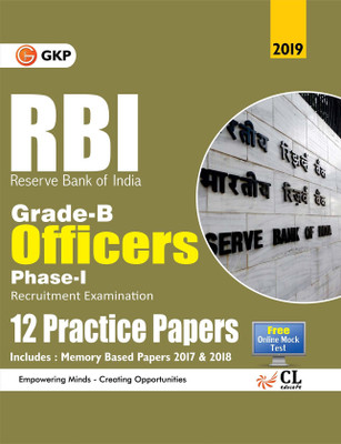 Rbi 2019 Grade B Officers Ph I 12 Practice Papers(English, Paperback, unknown)