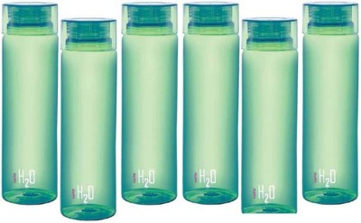 cello H2O GREEN 1000 ML WATER BOTTLE EACH 6 Bottle(Pack of 6, Green, PET)