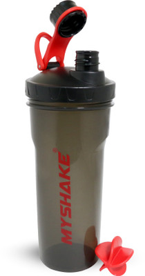 

MyShake Lock Protein Shaker Bottle for Gym 600 ml Shaker(Pack of 1, Red)