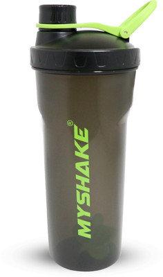 

MyShake Lock Protein Shaker Bottle for Gym 600 ml Shaker(Pack of 1, Green)