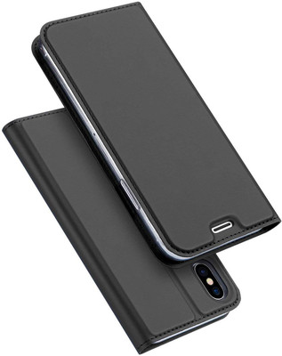 Kapa Flip Cover for Apple iPhone XS(Black, Pack of: 0)