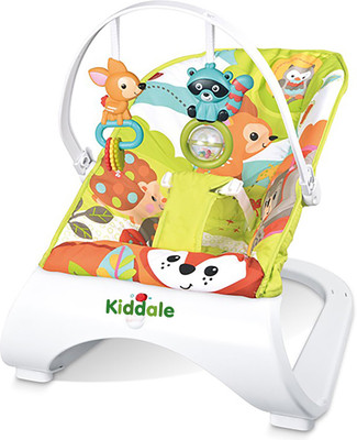 

Kiddale Baby's Soft Seat, Soothing Vibrations and Music Along Bouncer Rocking Chair with Easily Removable Toy Bar and Rattles(Multicolor)