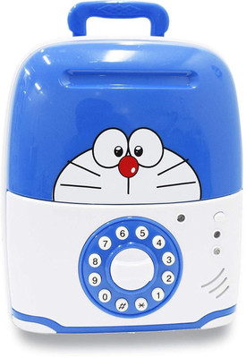

SRMAJI STORE Doremon Shape Piggy Bank With Electronic Lock Coin Bank(Multicolor)