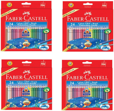 

Faber-Castell 1,2,3,4,5.... tringular Shaped Color Pencils(Set of 4, Multicolor)