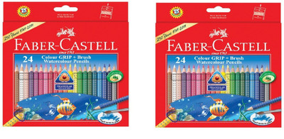 

Faber-Castell 1,2,3,4,5.... tringular Shaped Color Pencils(Set of 2, Multicolor)