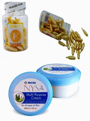 

Manarya Animate Soft Gel facial capsule and RCM Nysa Multipurpose Cream(Set of 2)