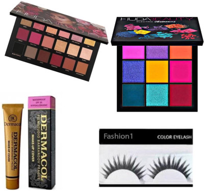 

FASHION 1 combo kits good eyelash, dermacol, two eye shadow(Set of 5)