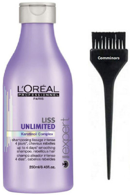 

comminors of hair Brush & Liss unlimited kerotin hair shampoo (250ml) (set of 2)(Set of 1)