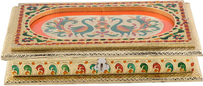 

G S Museum Wooden Decorative Platter(Multicolor)