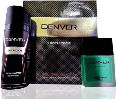 

Denver BLACK CODE GIFT SET Perfume Body Spray - For Men(225 ml, Pack of 2)