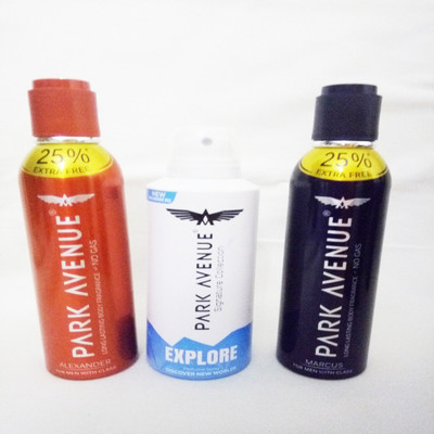 

Park Avenue ALEXANDER,EXPLORE AND MARCUS Body Spray - For Men(430 ml, Pack of 3)