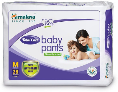 Himalaya Total Care Baby Pants - M(28 Pieces)