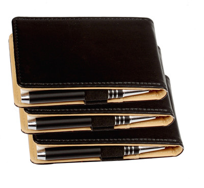 

Sukeshcraft Pocket-size Note Pad(pocket note pad, Black, Pack of 3)