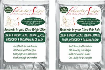 

FANTASIZE Instant Acne Reduction treatment Kit with Skin polishing Effect For Spotless Bright Skin 150 g(Set of 2)