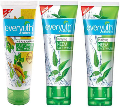 

Everyuth Naturals NEEM & TULSI TURMERIC Face Wash 50g x 3 Face Wash(150 g)
