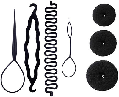 BOXO Party Wear Hair Accessories For Women Wedding, Black Hair Accessory Set(Black)