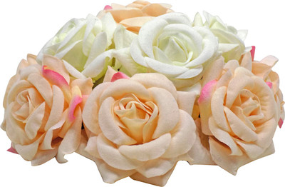 

Fully Artificial Flower Hair Gajra For Party And Wedding For Women Hair Accessory Set(Multicolor)