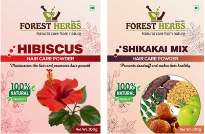 

Forest Herbs Organic Hibiscus & Shikakai Mix Powder 100% Natural(200 g)
