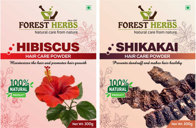 

Forest Herbs Organic Hibiscus & Shikakai Powder 100% Natural(200 g)