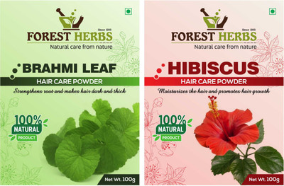 Forest Herbs Organic Brahmi & Hibiscus Powder 100% Natural(200 g)
