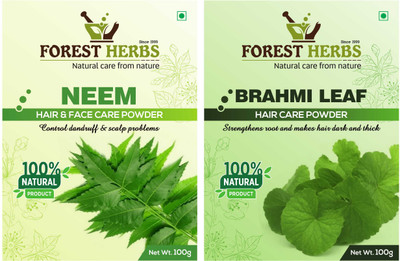

Forest Herbs Organic Neem & Brahmi Powder 100% Natural(200 g)