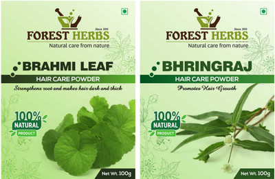

Forest Herbs OrganicBrahmi & Bhringraj Powder 100% Natural(200 g)