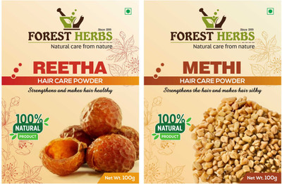 

Forest Herbs Organic Reetha & Methi Powder 100% Natural(200 g)