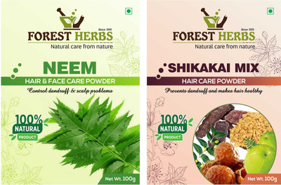 

Forest Herbs Organic Neem & Shikakai Mix Powder 100% Natural(200 g)