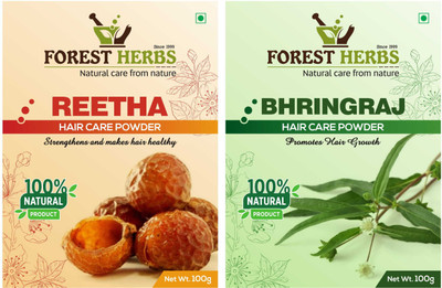 

Forest Herbs OrganicReetha & Bhringraj Powder 100% Natural(200 g)